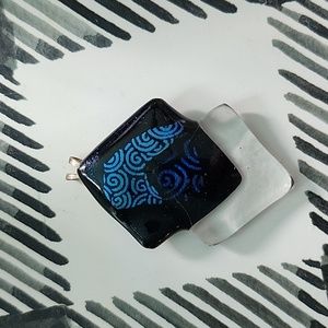 Blue glass pendant